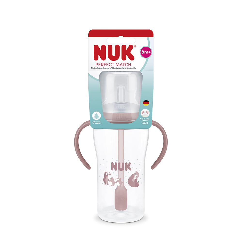 NUK PERFECT MATCH FLAŠICA ZA UČENJE SA SLAMČICOM 8M+ - Image 3